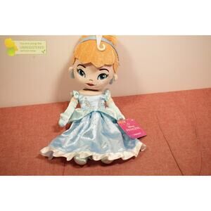 Disney Blue Cinderella Plush Doll with Blonde Hair